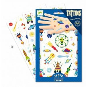 Djeco tattoos space oddity