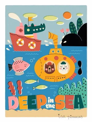 Deep in the sea