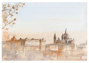 Mirando a Madrid desde Debod